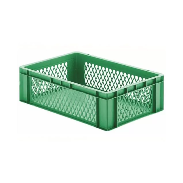 Stapelfähige Transportkiste TK1 600x400x175 mm (LxBxH) grün