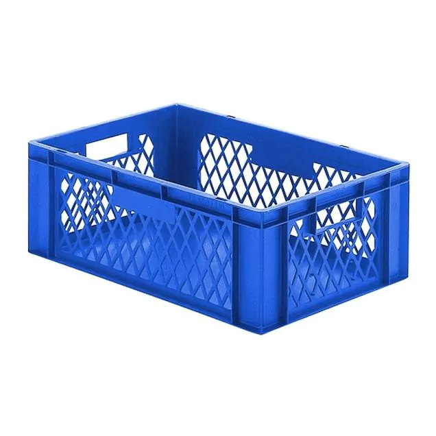 Stapelbare Transportkiste TK1 600x400x210 mm (lxbxh) blau