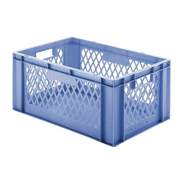 Stapelbare Transportkiste TK1 600x400x270 mm (lxbxh) blau