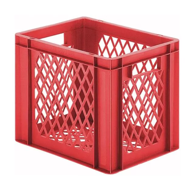 Stapelbare Transportkiste TK2 400x300x320 mm (lxbxh) rot