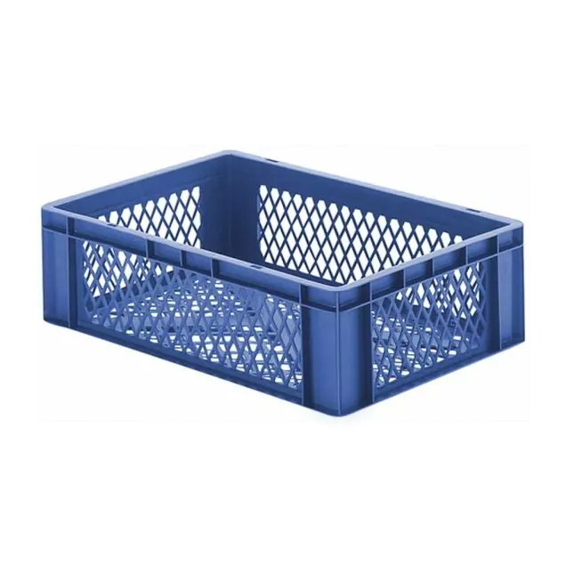 Stapelbare Transportkiste TK2 600x400x175 mm (lxbxh) blau