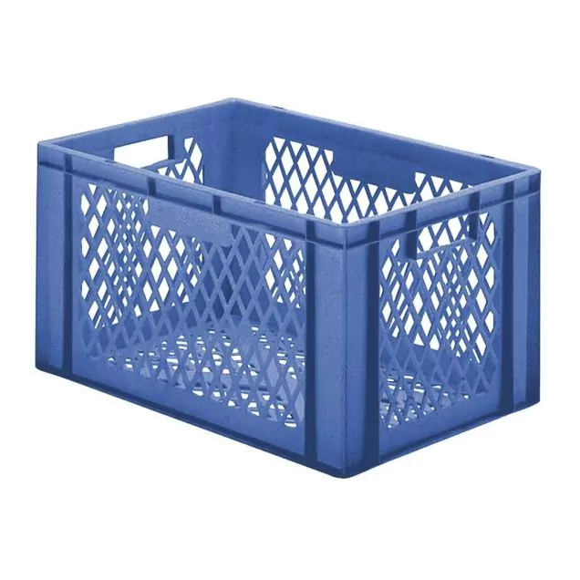 Stapelbare Transportkiste TK2 600x400x320 mm (lxbxh) blau