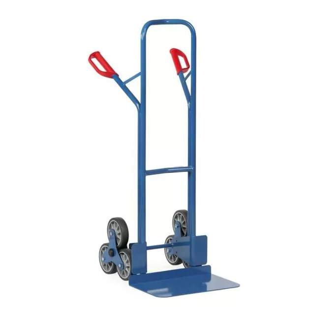Treppensackkarre 200 kg 1300 mm mit 2 dreiarmigen Radsternen, extra große Schaufel