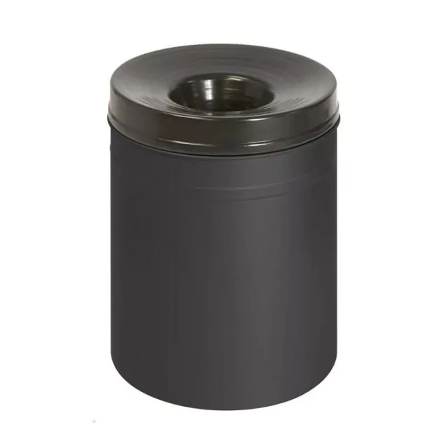 Brandschutz-Papierkorb 80 Liter schwarz