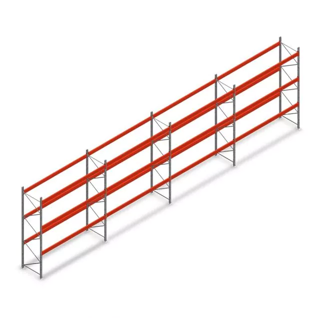 Vorteilsreihe gebrauchte Stow Palettenregal 3350x11300x1100mm (hxbxt) 3 Ebenen