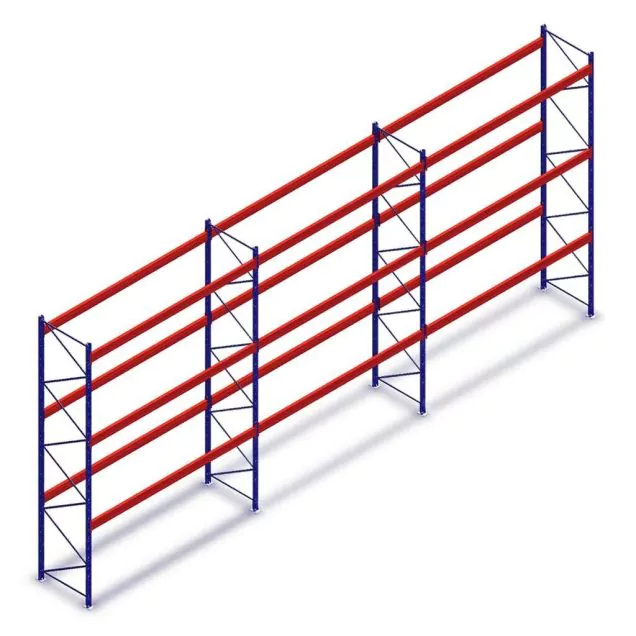 Vorteilsreihe gebrauchte Mecalux Palettenregal 6000x11280x1100 mm (hxbxt) 3 Ebenen