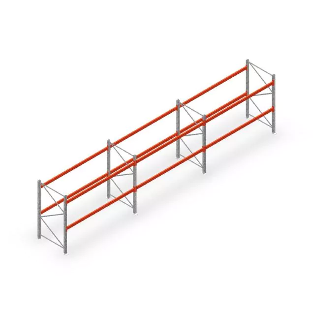 Vorteilsreihe Palettenregal AR T2 2000x8420x1100 mm (hxbxt) 2 Ebenen 1820kg/Ebene