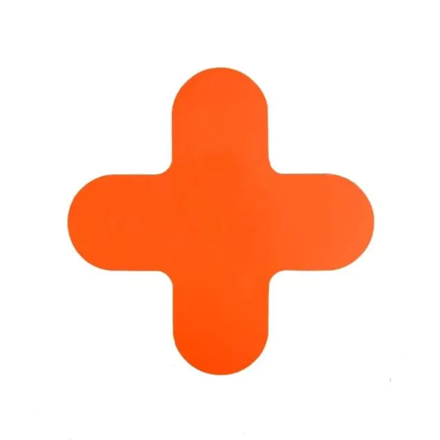 Vloermarkering X-stuk 290x290mm Oranje