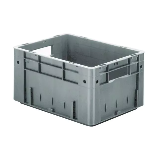 Schwere stapelbare Transportkiste VTK0 400x300x210 mm (LxBxH) grau