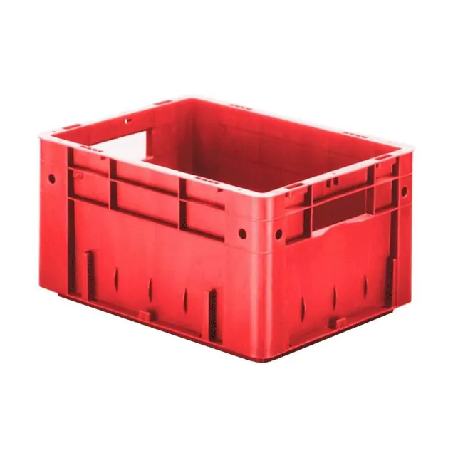Schwere stapelbare Transportkiste VTK0 400x300x210 mm (LxBxH) rot