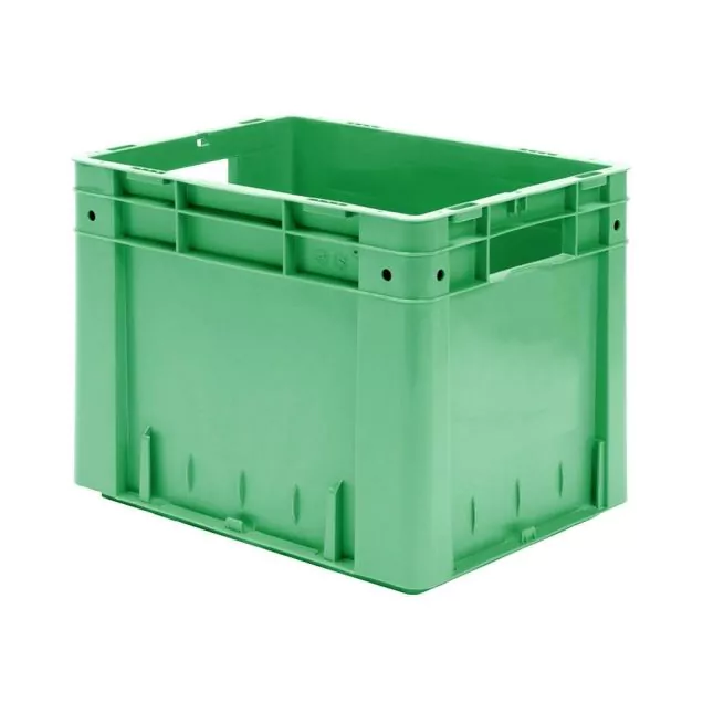 Schwere stapelbare Transportkiste VTK0 400x320x320 mm (lxbxh) grün