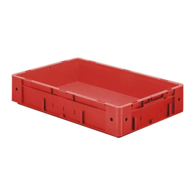 Schwere stapelbare Transportkiste VTK0 600x400x120 mm (lxbxh) rot