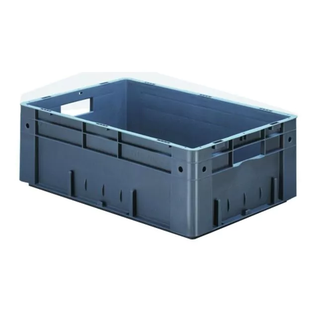 Schwere stapelbare Transportbox VTK0 600x400x210 mm (lxbxh) grau