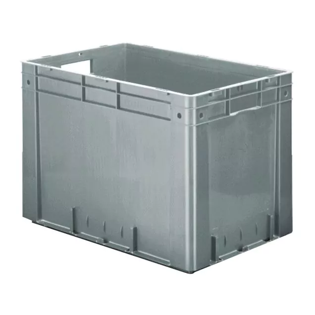 Schwere stapelbare Transportkiste VTK0 600x400x420 mm (lxbxh) grau