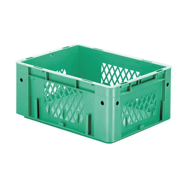 Schwere stapelbare Transportkiste VTK1 400x300x175 mm (LxBxH) in Grün