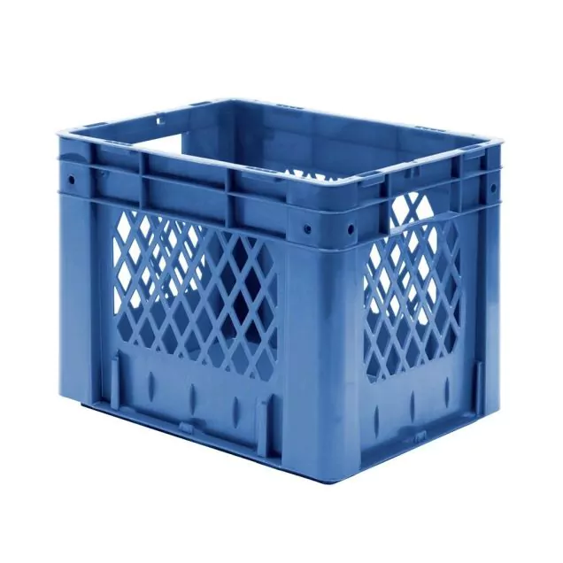 Schwerer stapelbarer Transportkorb VTK1 400x300x320 mm (LxBxH) blau