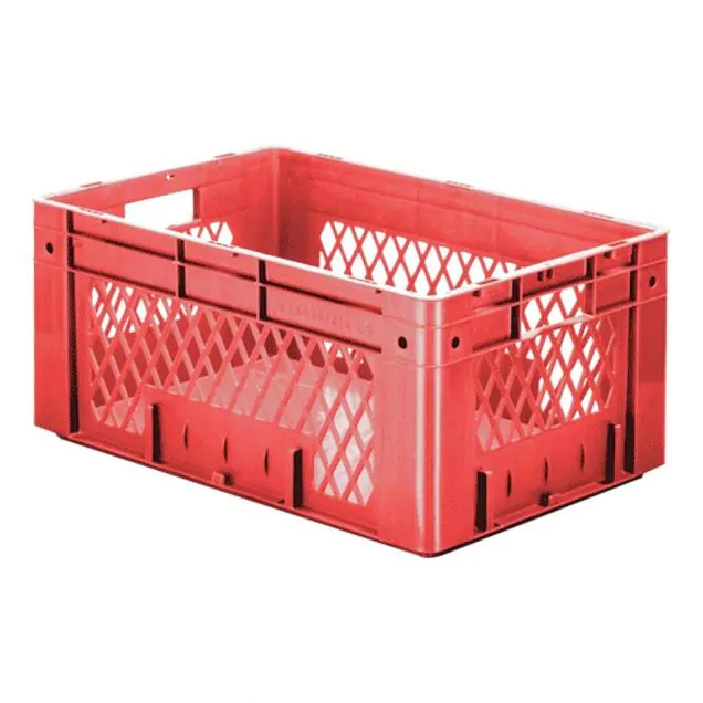 Schwere stapelbare Transportkiste VTK1 600x400x270 mm (lxbxh) rot