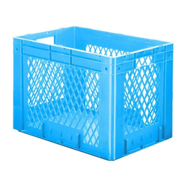 Schwere stapelbare Transportkiste VTK1 600x400x420 mm (lxbxh) blau