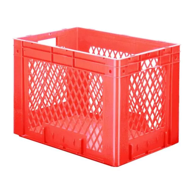 Schwere stapelbare Transportkiste VTK1 600x400x420 mm (lxbxh) rot
