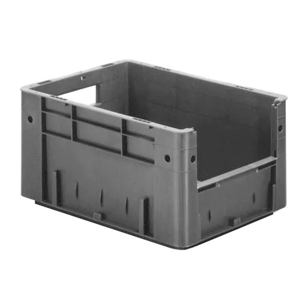 Schwere stapelbare Transportkiste VTK4 400x300x210 mm (lxbxh) grau
