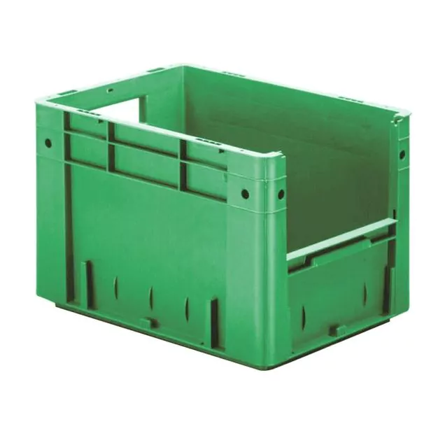 Schwere stapelbare Transportkiste VTK4 400x300x270 mm (lxbxh) grün