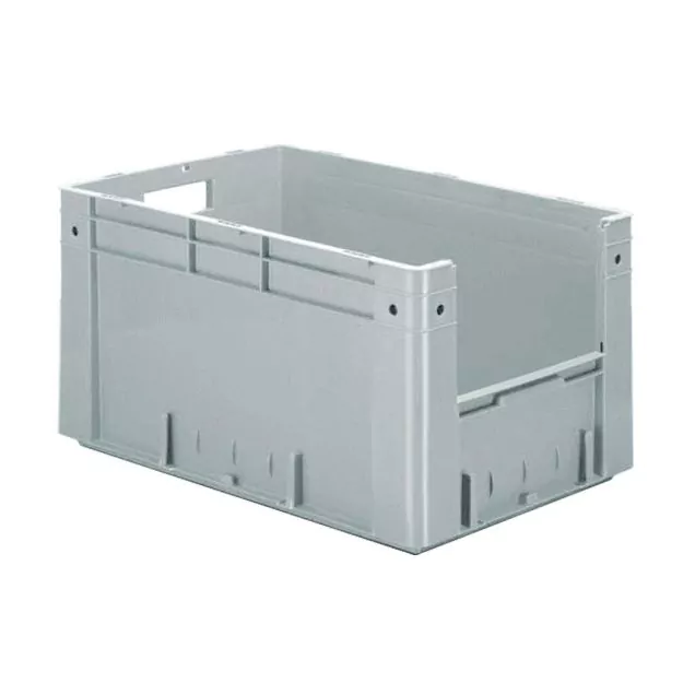 Schwere stapelbare Transportkiste VTK4 600x400x320 mm (LxBxH) grau